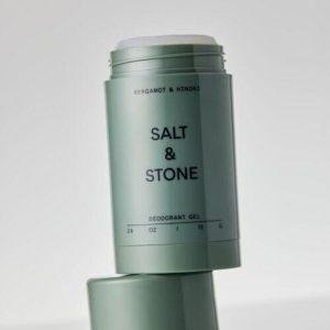 Salt & Stone natūralus gelinis dezodorantas jautriai odai Bergamot & Hinoki
