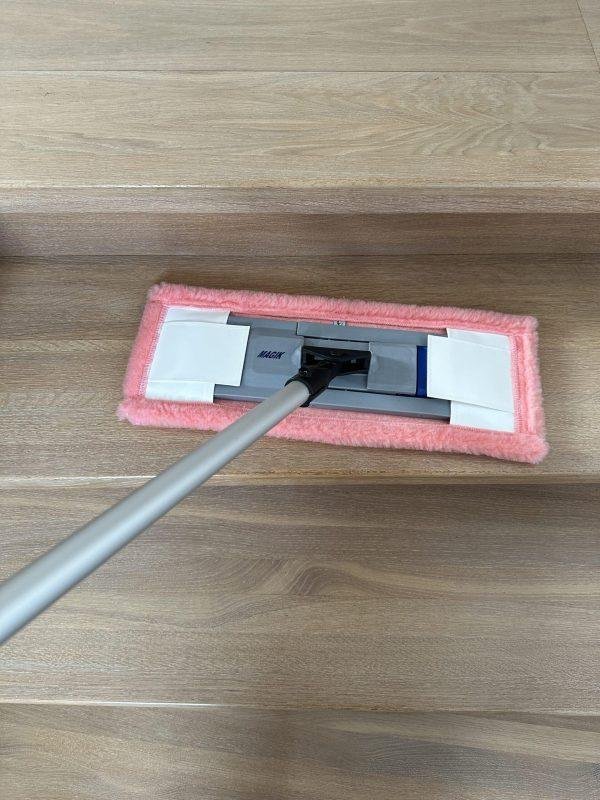 Grindų sistema su plastikiniu magnetiniu rėmu (ROŽINĖ nano šluostė)