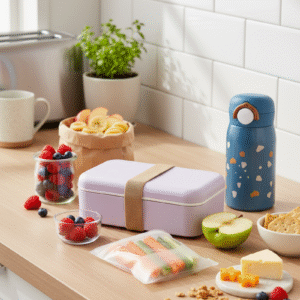 Užkandžių dėžutės ir gertuvės rinkinys